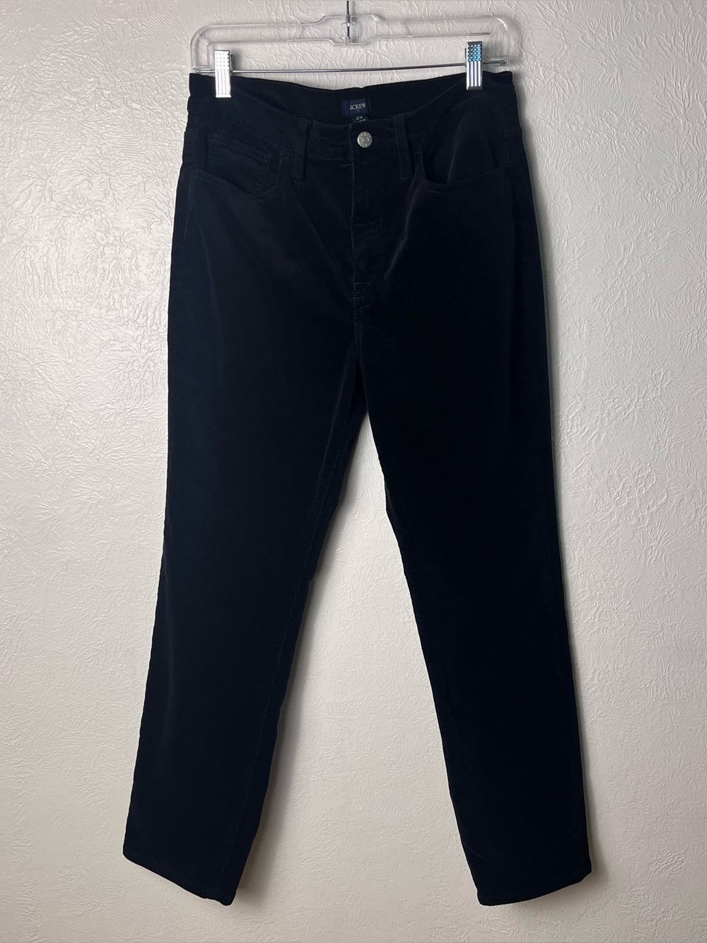 J. Crew Factory Corduroy Pants Womens Size 29 Black Stretch